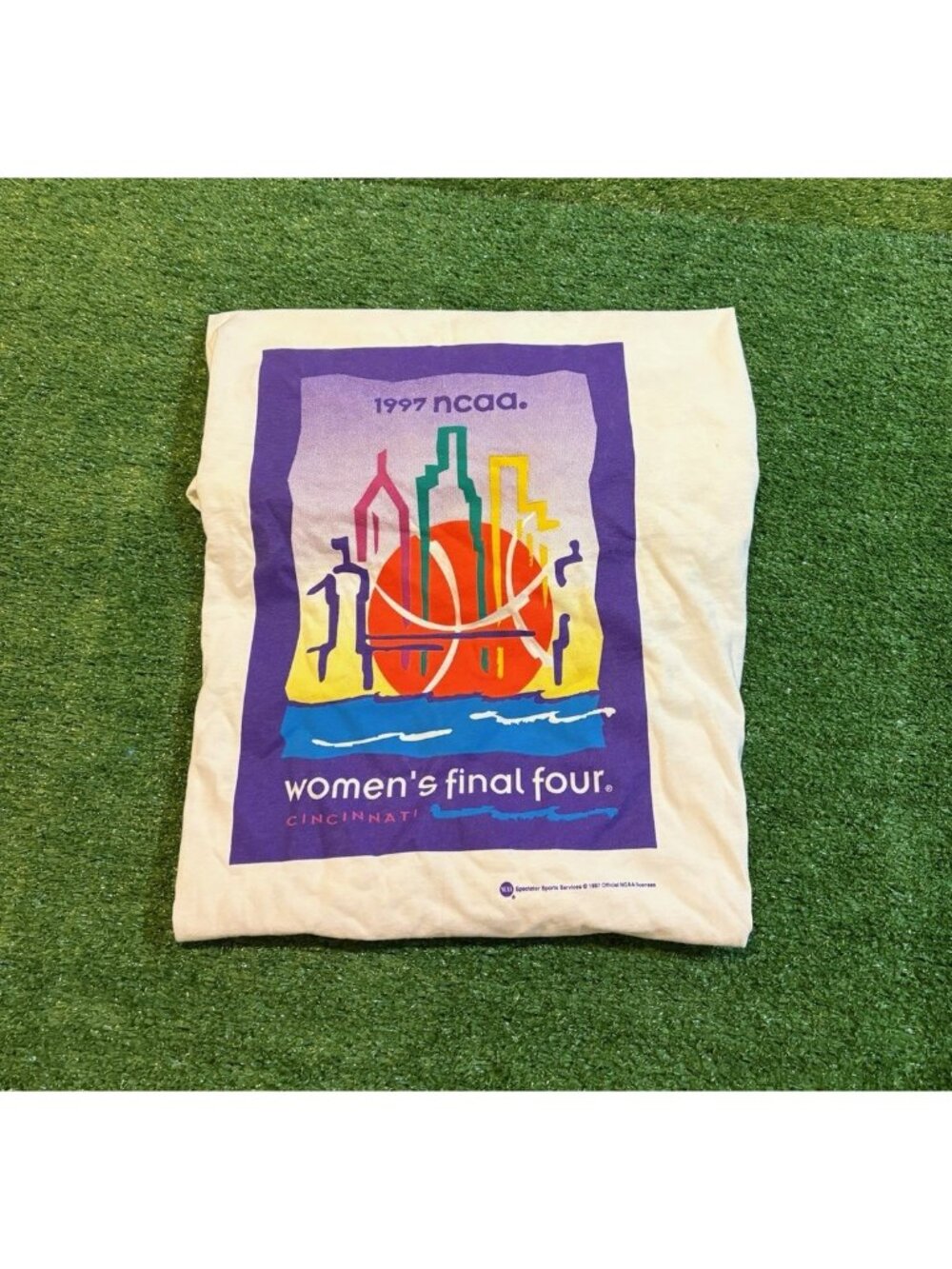 Vintage Final Four shirt mens 2XL white purple womens basketball 1997 volunteers